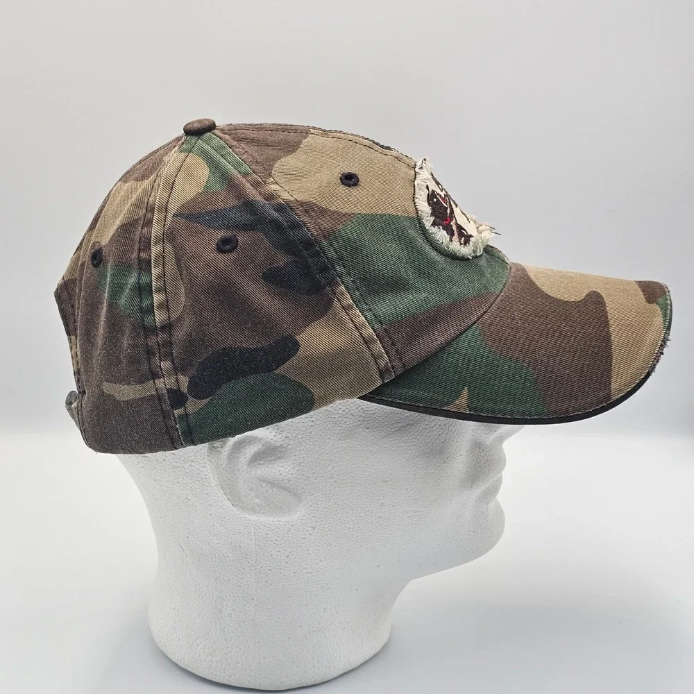 RedHead Bass Pro Shops Camo Strapback Baseball Hat Cap Adjustable Distress OSFM